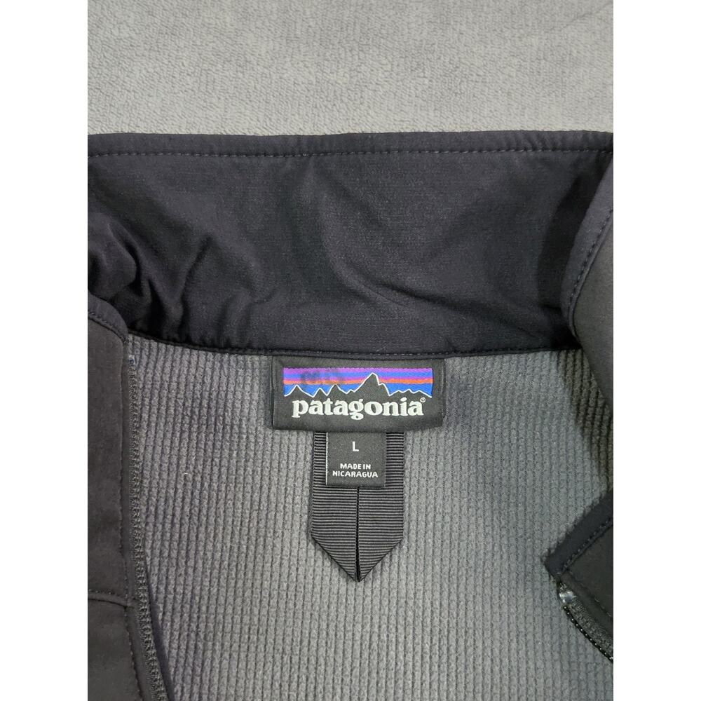 Patagonia Men's Size L Adze Hybrid Jacket Full Zip Black Hiking Camping C37-35 - Picture 5 of 11